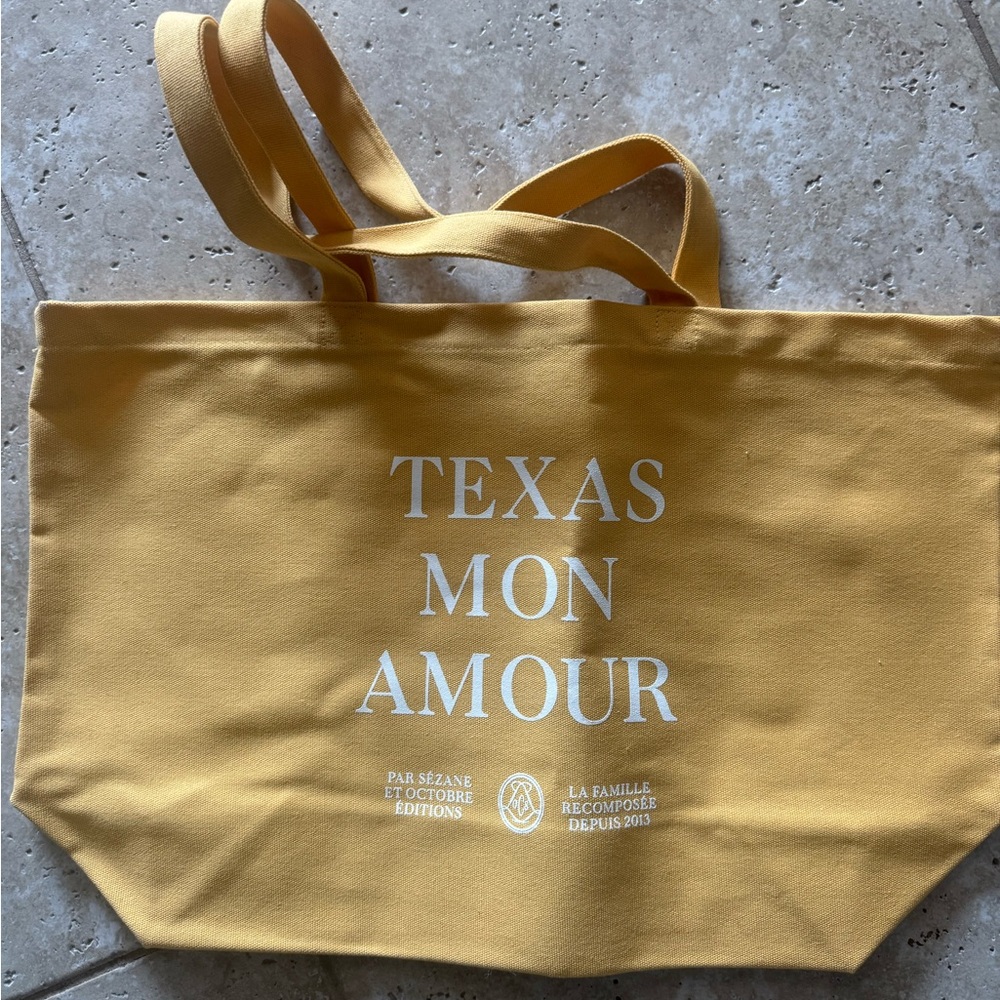 Sezane Mustard Yellow Tote Bag
